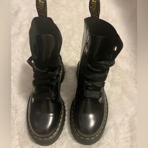 Dr. Martens Molly Leather Platform Boots